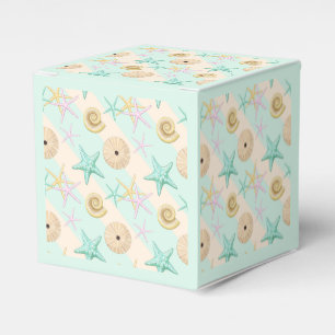 Seashells Retro Pastel Sea Life Favor Box