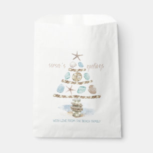 Seashells & Sea Glass Coastal Christmas Favour Bag