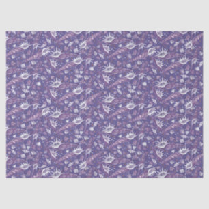 Seashells Sea Shell Nautical Pattern Violet Purple Tissue Paper