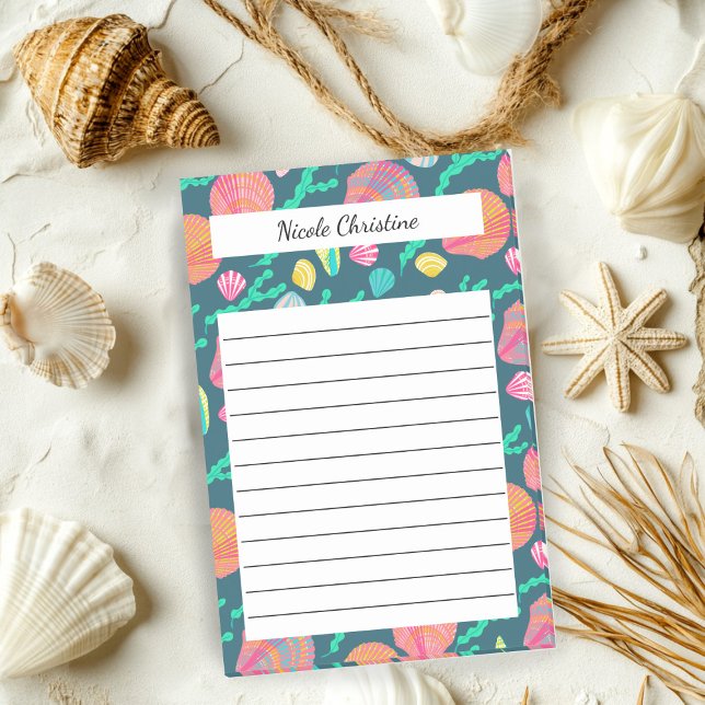 Seashells & Seaweed Tropical Beach CUSTOM Notepad (Seashells & Seaweed Tropical Beach CUSTOM Notepad
)