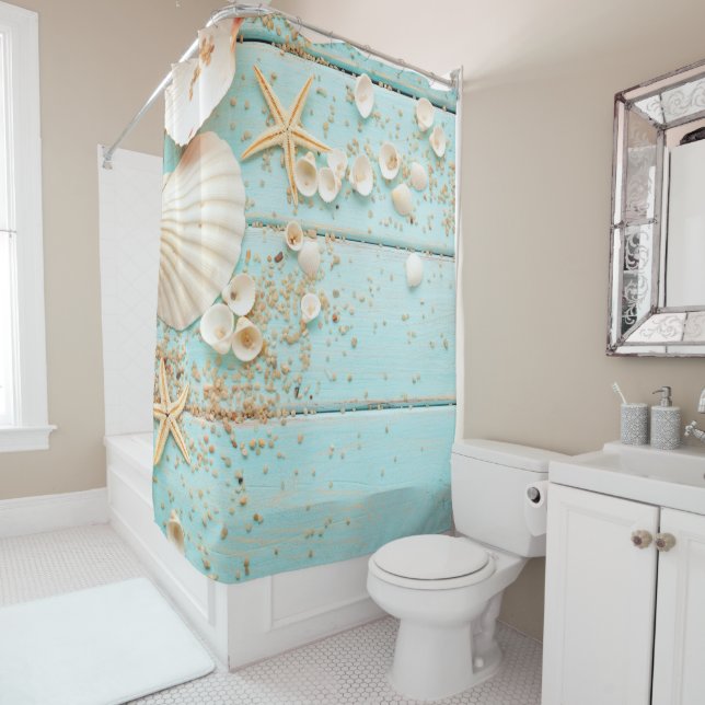 Seashells Shower Curtain (In Situ)