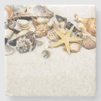 Seashells Stone Coaster