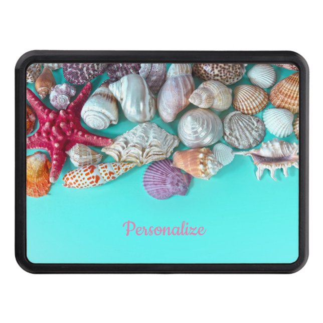 Seashells Trailer Hitch Cover (Front)