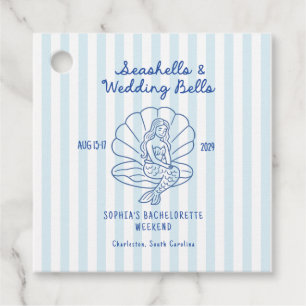 Seashells & Wedding Bells Bachelorette  Favour Tags
