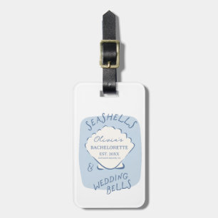 Seashells & Wedding Bells Bachelorette Luggage Tag