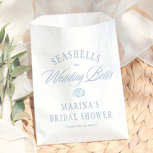 Seashells & Wedding Bells Coastal Bridal Shower Favour Bag