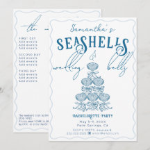 Seashells & Wedding Bells White Bachelorette Party