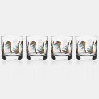 Seashells Whiskey Glass