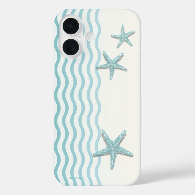Seashore Abstract of Surf & Starfish  Case-Mate iPhone Case (Back)