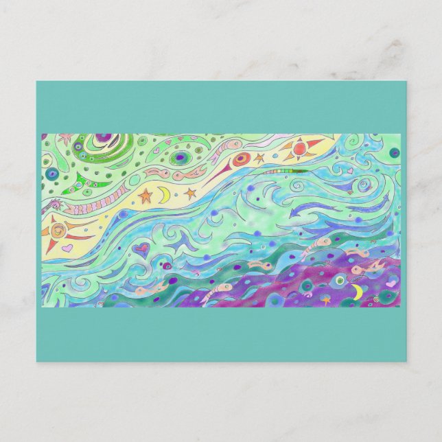 Seashore Art Postcard (Front)