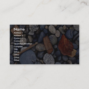 Seashore beach stones business card