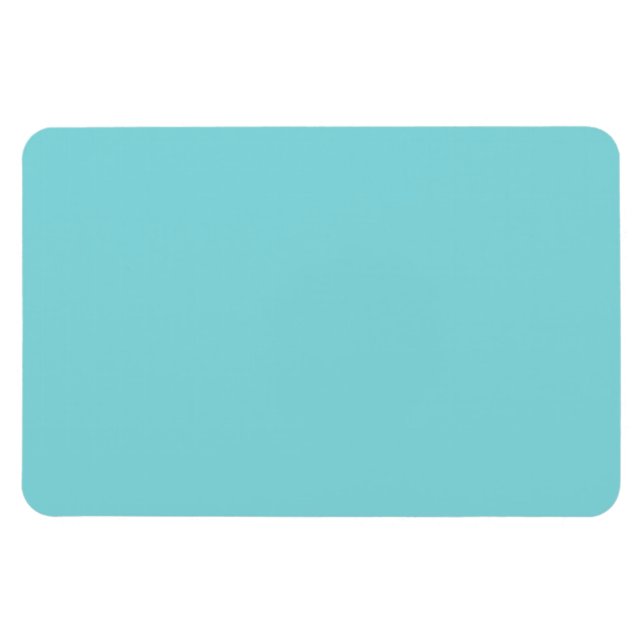 Seashore Blue Personalized Aqua Teal Background Magnet (Horizontal)