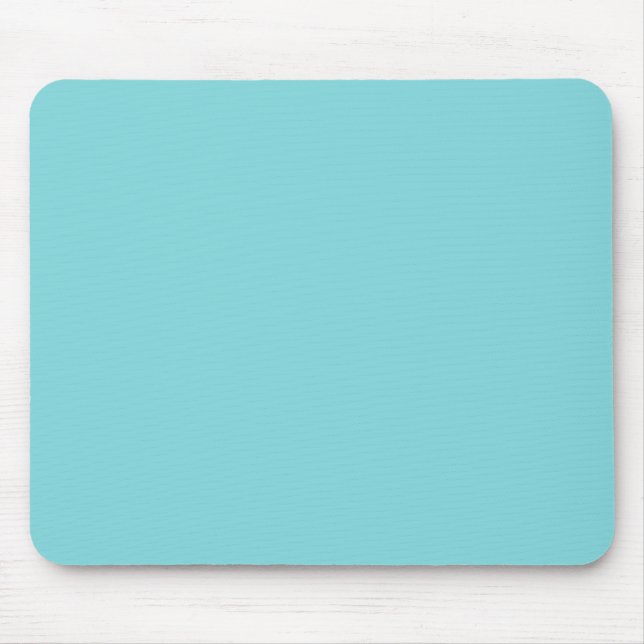 Seashore Blue Personalized Aqua Teal Background Mouse Pad (Front)