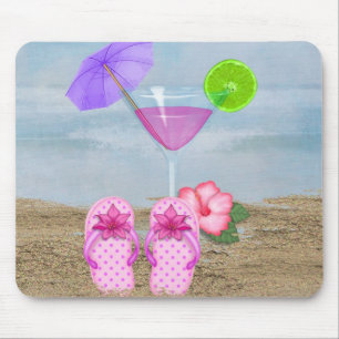 Seashore Cocktail Mouse Pad