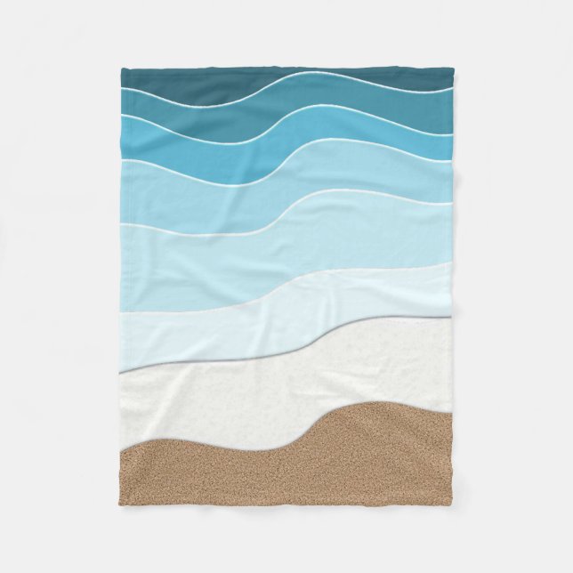 Seashore Fleece Blanket (Front)