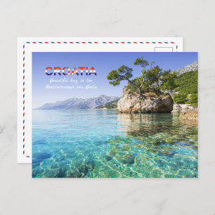 Seashore near Brela Dalmatia Croatia Postcard
