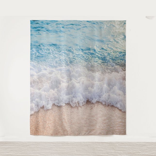 Seashore Ocean Waves Tapestry (Front)