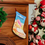 Seashore Personalized Stocking<br><div class="desc">For those NOT dreaming of a white Christmas,  this stocking is a great reminder of beachy holidays. Personalize with ANY name.</div>