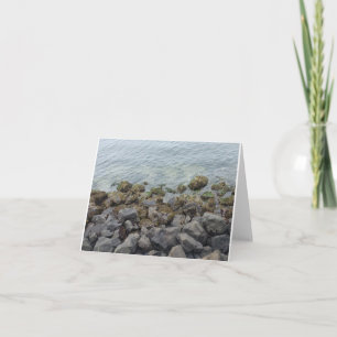 seashore rocks (blank) card