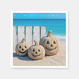 Seashore Sand Jack o' Lanterns  Napkin
