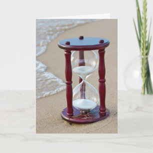 Seashore Sand Timer Card