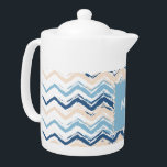 Seashore Scribble ZigZag<br><div class="desc">Bright and Cheery 2013 colours in this Seashore Scribble ZigZag Chevron design- custom created for the Trendy 2013 colours - Dusk blue, Tidal and Monaco Blue</div>