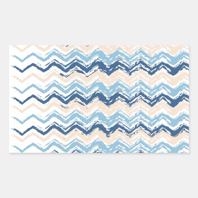Seashore Scribble ZigZag Sticker (Front)