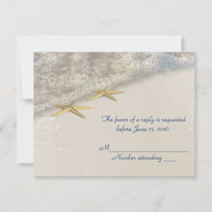 Seashore Starfish RSVP Card