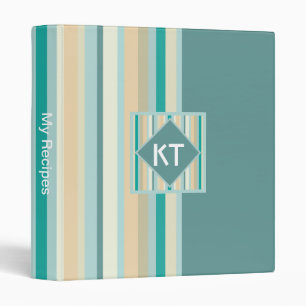 Seashore Stripes Pattern Binder