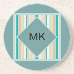 Seashore Stripes Pattern Coaster