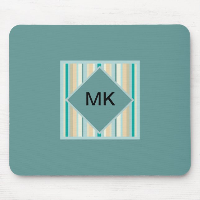 Seashore Stripes Pattern Mouse Pad (Front)