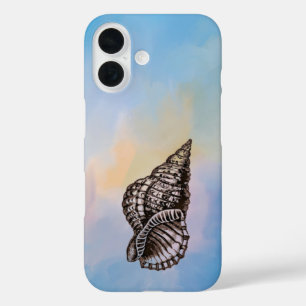 Seashore Vibes with Seashell  iPhone 16 Case
