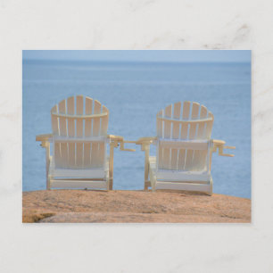 Seaside Adirondack Chairs Postcard
