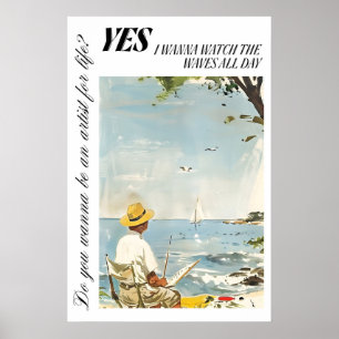 Seaside Artist Poster Ocean View Wall Art 10