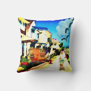 Seaside Bayside Living The Dream Throw Pillow