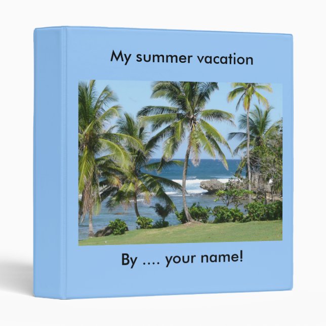 Seaside beach binder (Front/Spine)