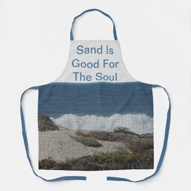 Seaside Beach Landscape Photo Surf Sand Apron (Front)