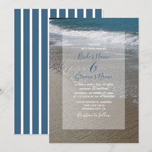 Seaside Beach & Sand Wedding Invitations