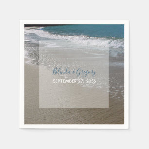 Seaside Beach & Sand Wedding Napkin