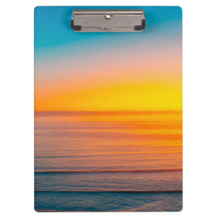 Seaside beach sunrise clipboard