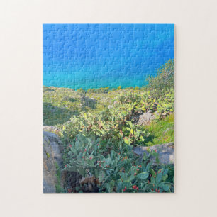 Seaside Cactus Nafplion Greece Jigsaw Puzzle
