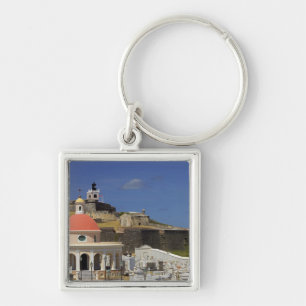 Seaside cemetery of Puerto Rico Keychain