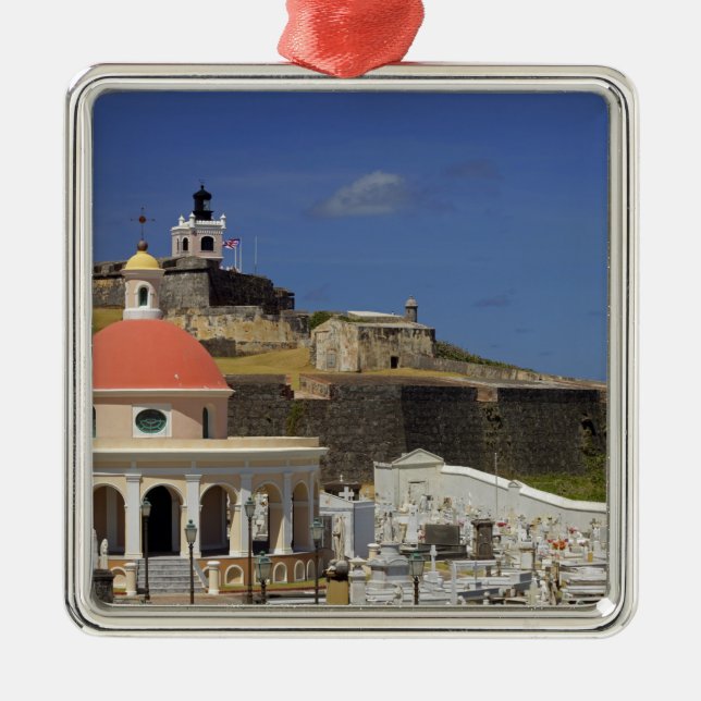 Seaside cemetery of Puerto Rico Metal Ornament (Front)