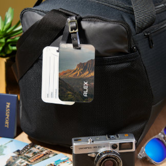 Seaside Cliff Rising – Dramatic Coastal Landscape Luggage Tag