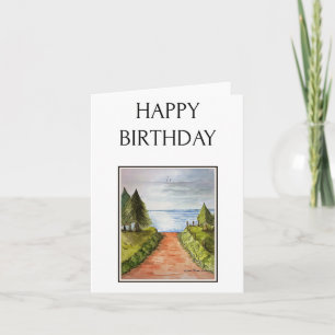 Seaside, Coastal Art, Birthday Card