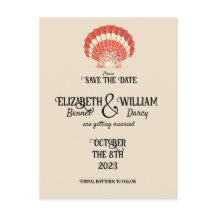 Seaside Cottagecore Vintage Save The Date