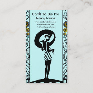 Seaside Deco in Aqua and Yellow Business Card