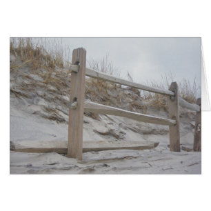 Seaside Fence & Dunes Card