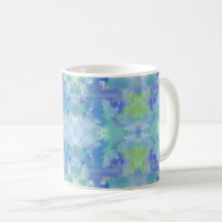 Seaside Floral Watercolor Abstract Repeat Pattern