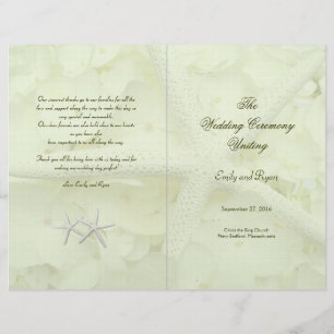 Seaside Garden Folded Starfish Program Template